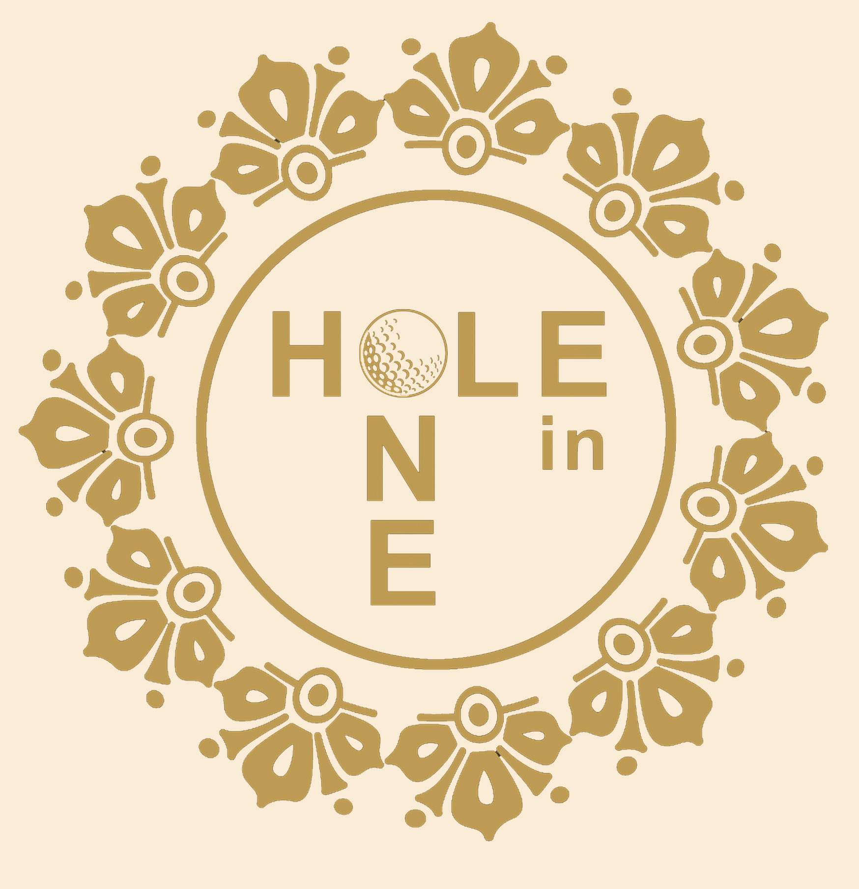 Logo gold hole in One gold Hi